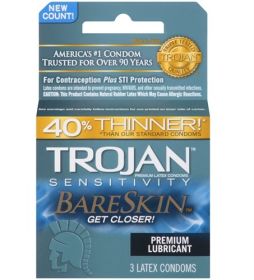 Trojan Sensitivity Bareskin Lubricated  Condoms