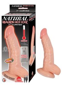 Natural Realskin Hot Cock Curved 7 Inch