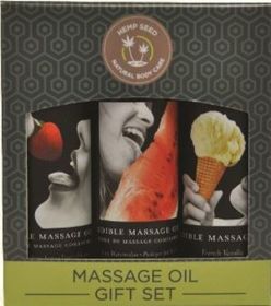 Edible Massage Oil Gift Set Box