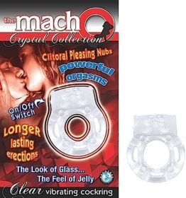 The Macho Crystal Collection Vibrating Cock Ring