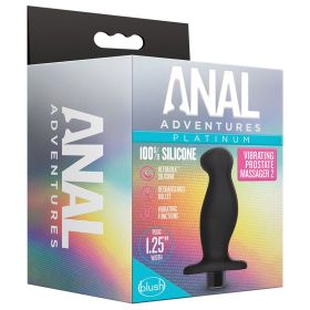 Anal Adventures Platinum Silicone Vibrating Prostate Massager 02 