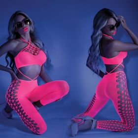 Fantasy Lingerie Glow Own The Night Bodystocking