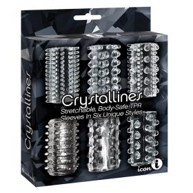 The 9's Crystalline TPR Cock Sleeves