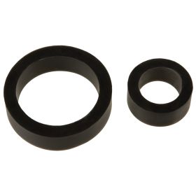 Titanmen Cock Ring Platinum Silicone  Double Pack