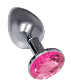 The 9's the Silver Starter Bejeweled Stainless  Steel Plug