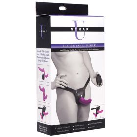 Strap U Double Take 10X Vibrating Double Penetration Strap