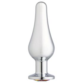 Cloud 9 Novelties Gems Silver Chrome Tall Plug
