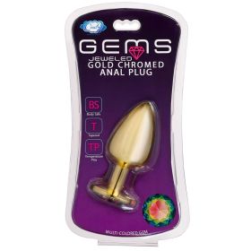 Cloud 9 Novelties Anal Gems Jeweled Gold Chromed