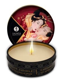 Mini Massage Candle (Option: Romance  Sparkling Strawberry Wine  1 Fl. Oz.)