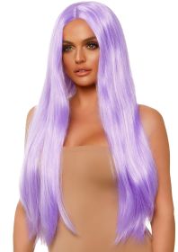 Long Straight Wig 33 Inch (Option: Lavender)
