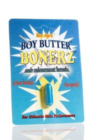 Boy (Option: Agra Boy Butter Bonerz  Male Enhancement Formula  1 Blister Pack)