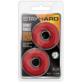 Stay Hard Donut Rings Oversized (Option: Red 2Pk)