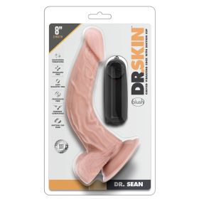 Dr. Skin Vibrating Cock With Suction Cup (Option: Vanilla 8")