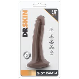 Dr. Skin Cock With Suction Cup (Option: Chocolate 5.5")