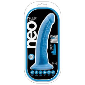Neo Elite Silicone Dual Density Cock (Option: Neon Blue 7.5")
