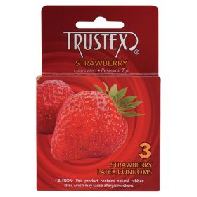 Trustex Flavored Condom (Option: Strawberry (3 Pack))