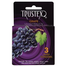 Trustex Flavored Condom (Option: Grape (3 Pack))