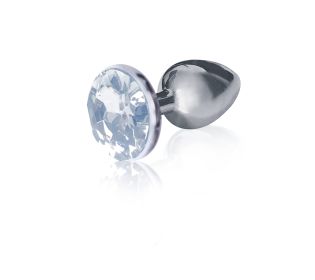 The 9's The Silver Starter Bejeweled Stainless Steel Plug (Option: Diamond)