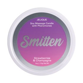 Mood Candle (Option: Smitten  Strawberry and Champagne  4 Oz. Jar)