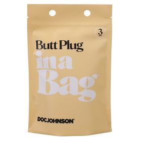 Butt Plug In A Bag (Option: Black 3")