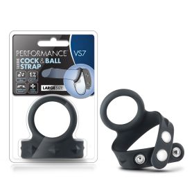 Performance (Option: Vs7  Silicone Cock & Ball Strap  Large  Black)