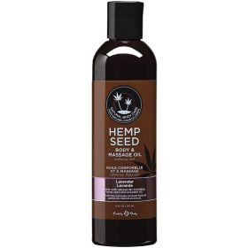 Earthly Body Hemp Seed Massage & Body Oil (Option: Lavender 8oz)