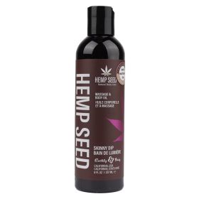 Earthly Body Hemp Seed Massage & Body Oil (Option: Skinny Dip 8oz)