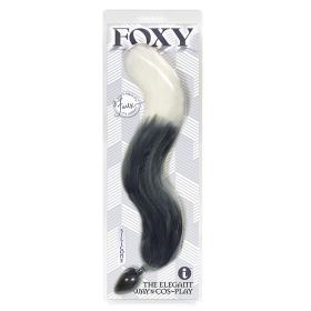 Foxy Silicone Tail Butt Plug (Option: Silver)