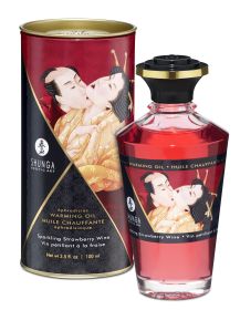 Aphrodisiac Warming Oil (Option: Sparkling Strawberry  Wine)
