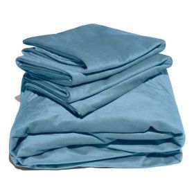 Liberator Fascinator Liquid Velvet Sheets (Option: Q Cyan)