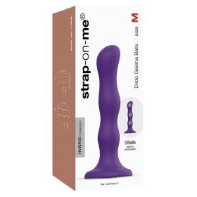 Strap On Me Geisha Dildo with Balls (Option: Purple M)