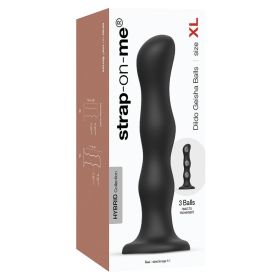 Strap On Me Geisha Dildo with Balls (Option: Black XL)
