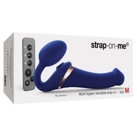 Strap On Me Multi Orgasm Bendable Strap (Option: OnNight Blue M)