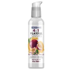 Swiss Navy 4 In 1 Playful Flavors (Option: Wild Passion Fruit 4oz)