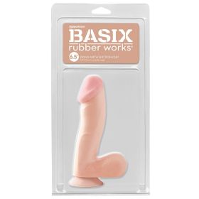 Basix Rubber Works Dong with Suction Cup (Option: Light 6.5)