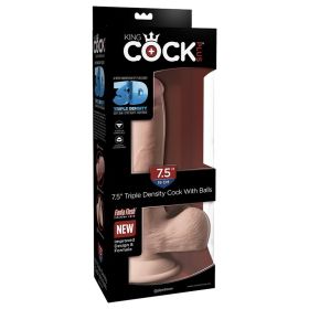 King Cock Plus Triple Density Cock with Balls (Option: Light 7.5")