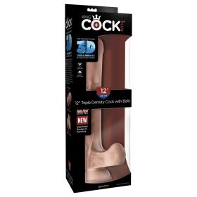 King Cock Plus Triple Density Cock with Balls (Option: Light 12")