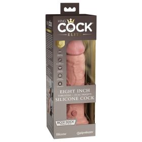 King Cock Elite Dual Density Vibe Silicone Cock (Option: Light 8")