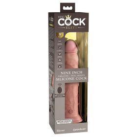 King Cock Elite Dual Density Vibe Silicone Cock (Option: Light 9")