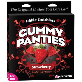 Edible Crotchless Gummy Panties For Her (Option: Strawberry)