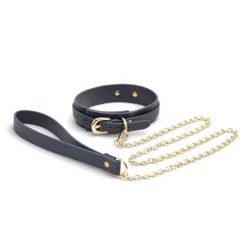 Bondage Couture (Option: Collar and Leash  Blue)