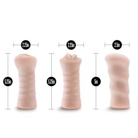 M for Men (Option: 3Pack SelfLubricating Vibrating  Stroker Sleeve Kit)