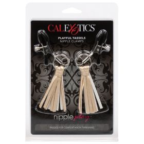 Nipple Play Playful Tassels Nipple Clamps (Option: Gold)