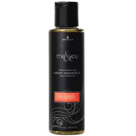 Sensuva Me & You Luxury Massage Oil (Option: Passion Fruit/Guava 4.2oz)