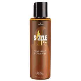 Sensuva Sizzle Lips Warming Edible Gel (Option: Salted Caramel 4.2oz)