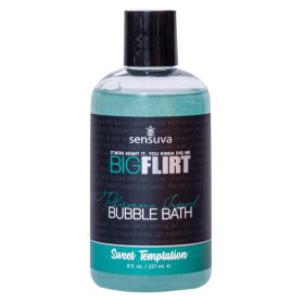 Sensuva Big Flirt Pheromone Bubble Bath (Option: Sweet Temptation 8oz)