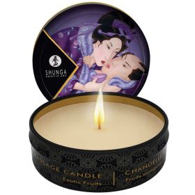 Shunga Mini Massage Candle (Option: Exotic Fruits 1oz)