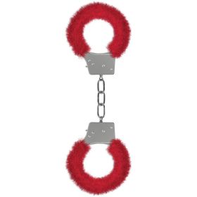 Ouch! Beginner's Furry Handcuffs (Option: Red)