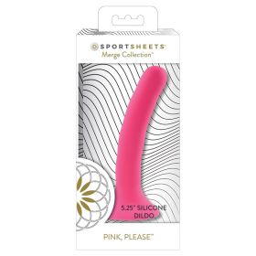 Sportsheets Merge Collection Please Silicone Dildo (Option: Pink 5.25")