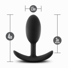Anal Adventures (Option: Platinum  Silicone Vibra Slim  Plug Medium)